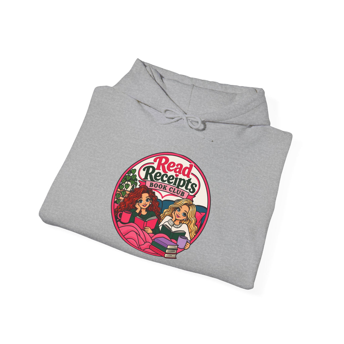 Read Receipts Retro Hoodie — Vintage Girlfriend Squad Graphic Sweatshirt