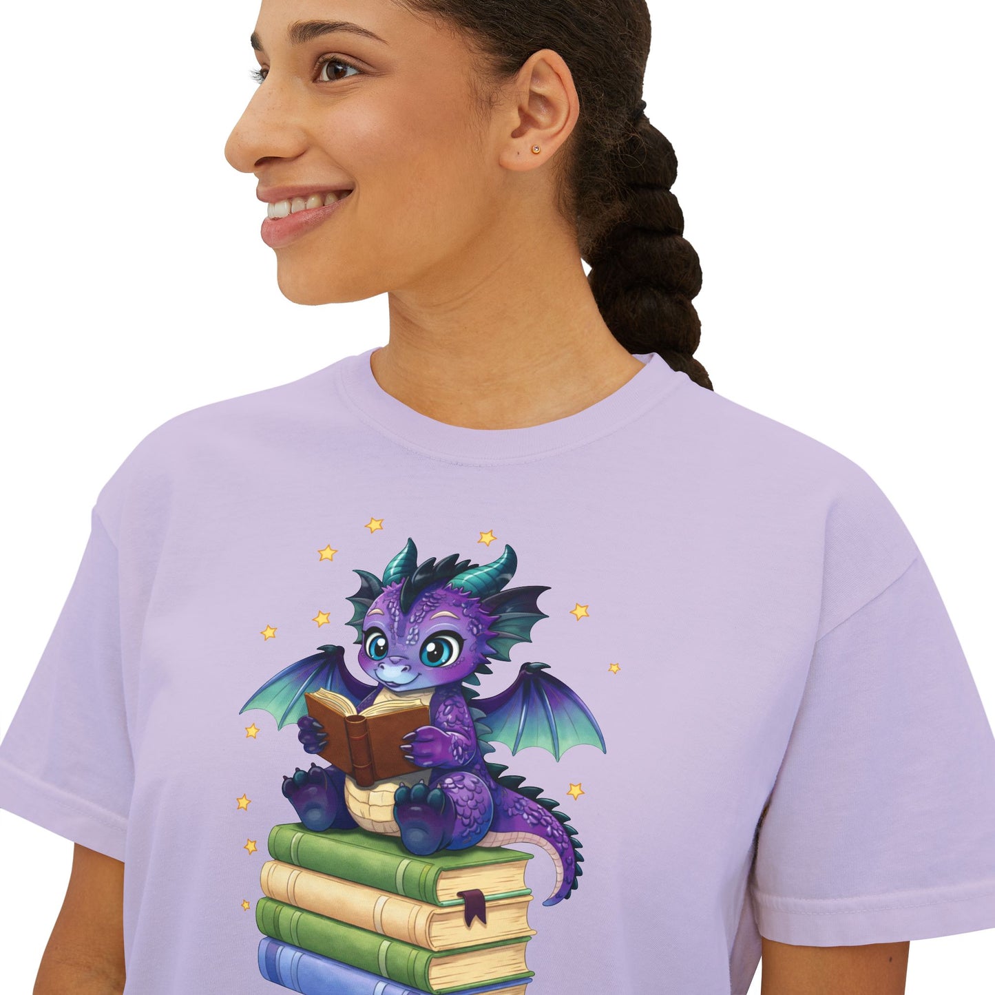 Baddie Book Dragon Boxy Tee No Refunds on Clothing No Refunds