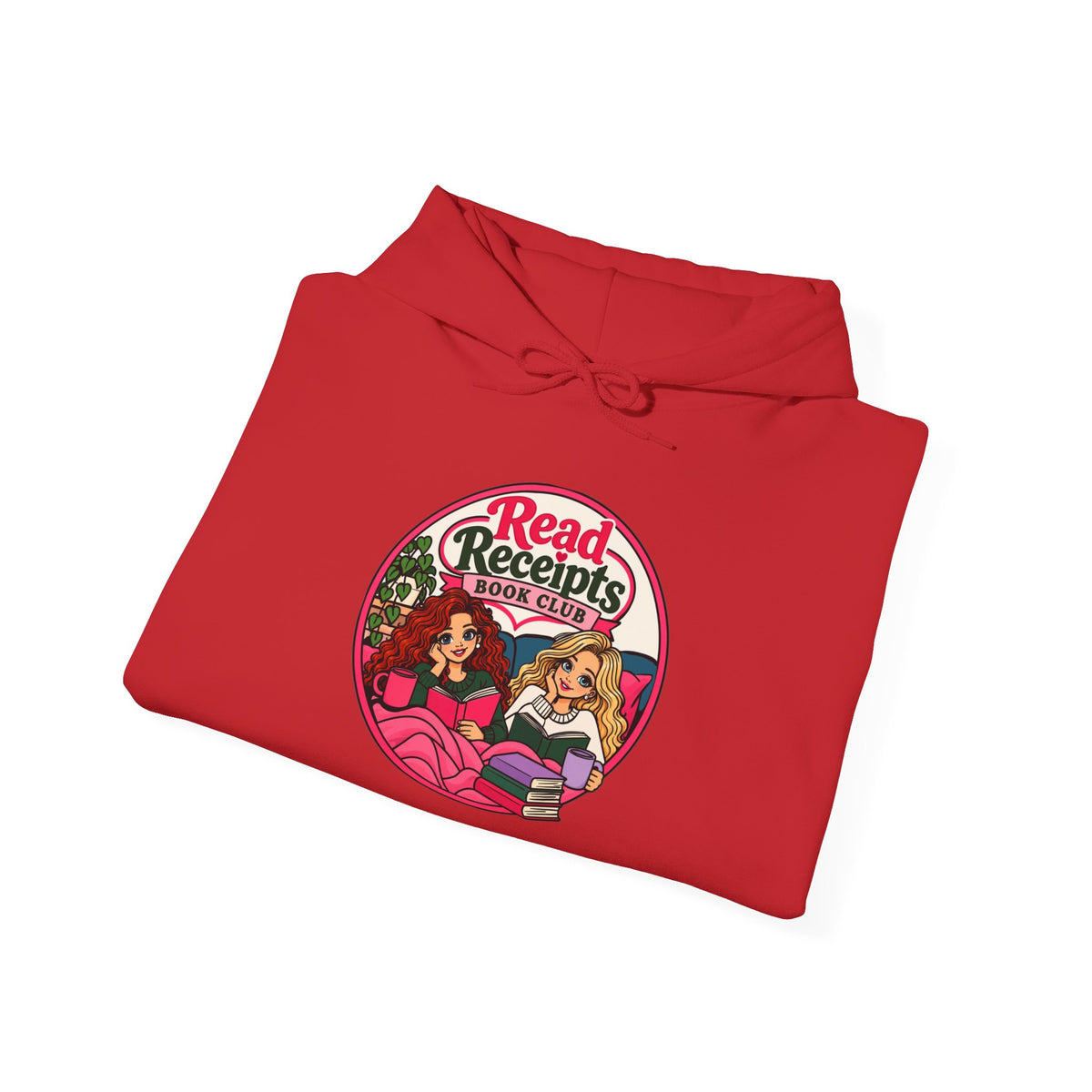 Read Receipts Retro Hoodie — Vintage Girlfriend Squad Graphic Sweatshirt