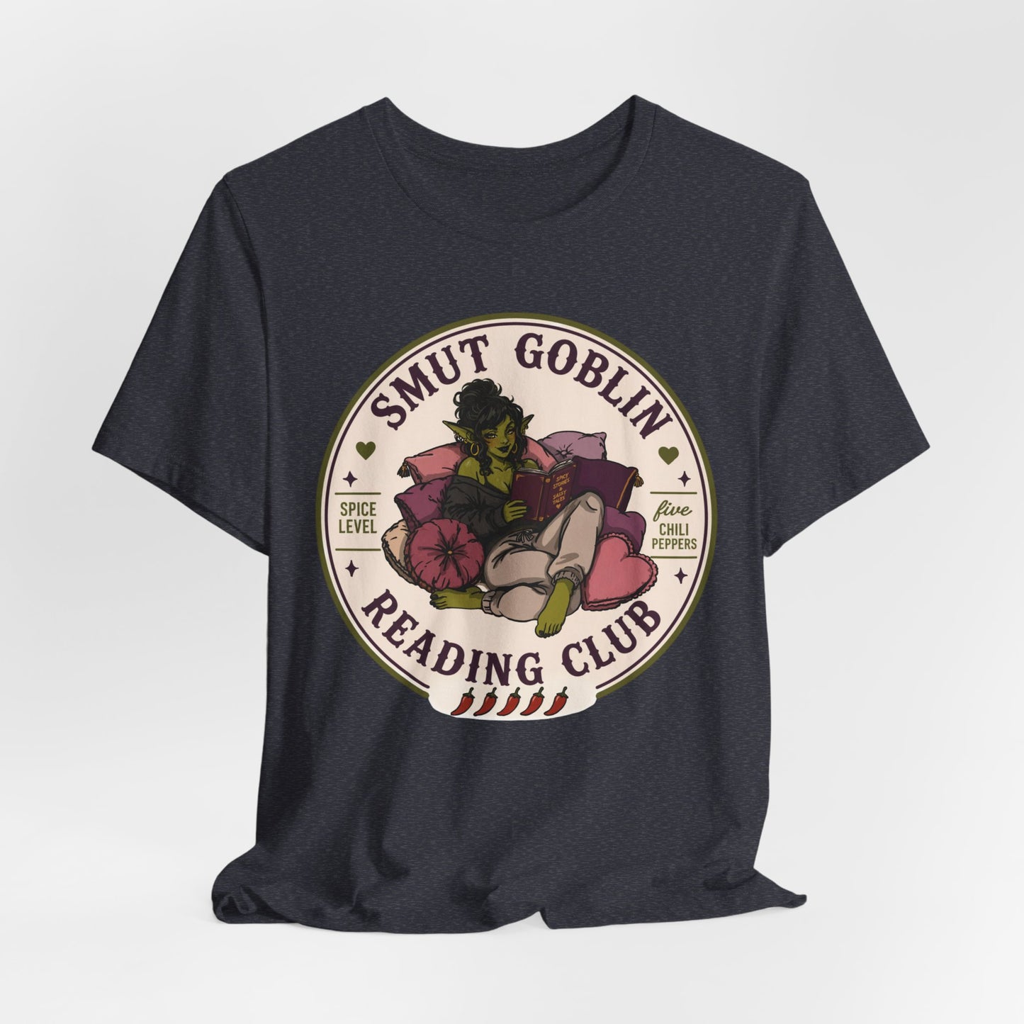Smut Goblin Reading Club T-Shirt — Cute Goblin Book Lover Tee