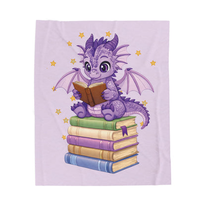 Plush Blanket of Book Dragon Fate