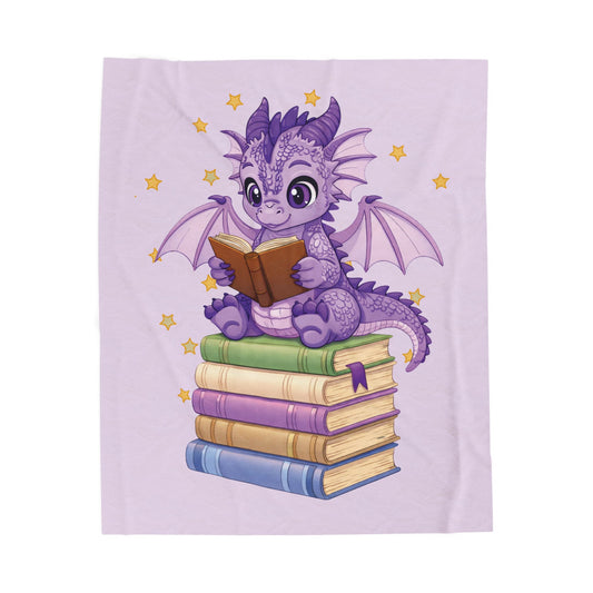 Plush Blanket of Book Dragon Fate