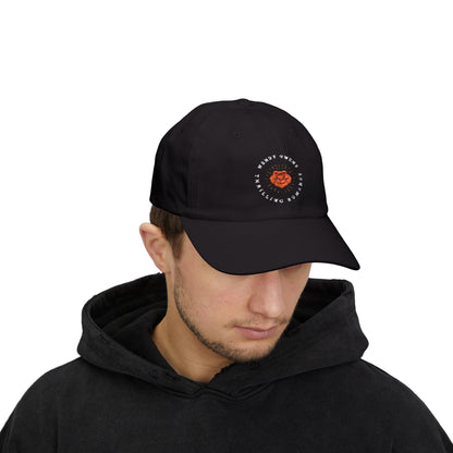 Dad Cap — 'Petals & Peace' Floral Embroidered Classic Dad Cap