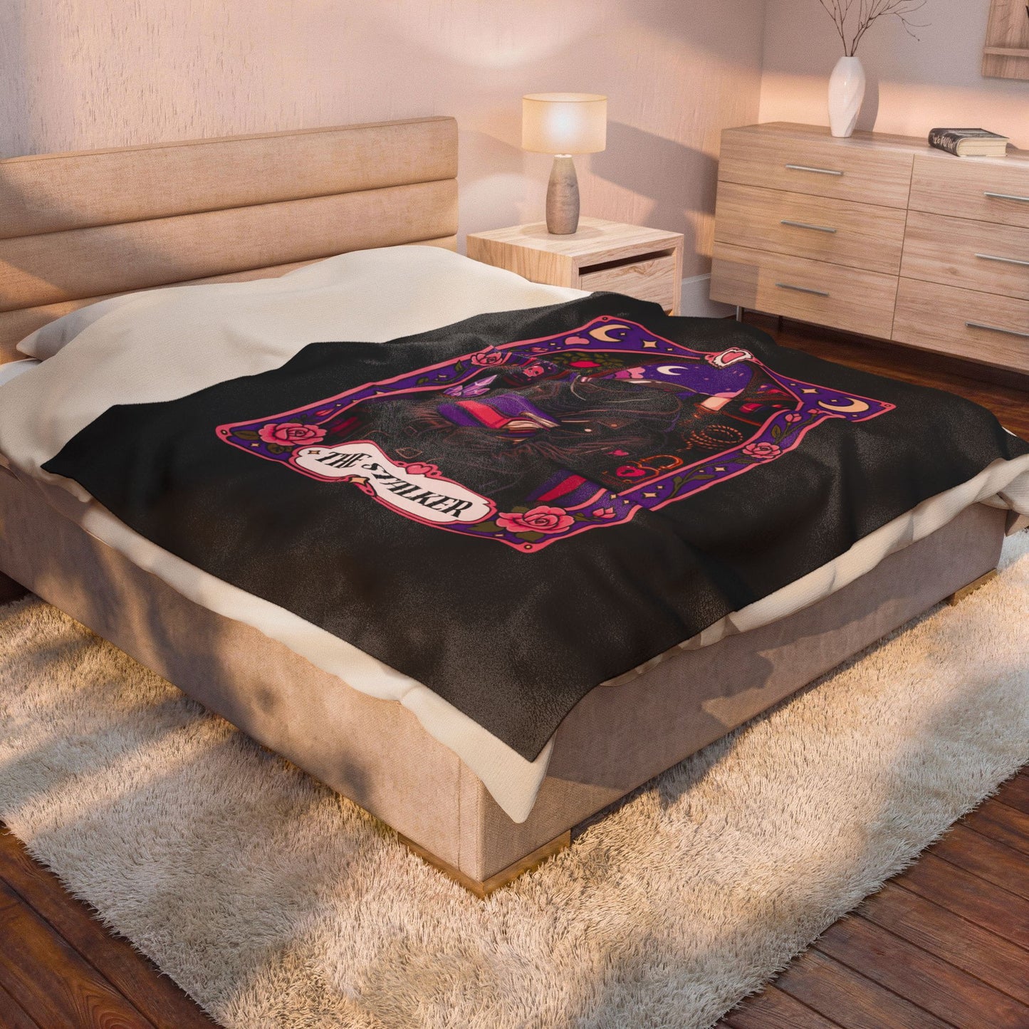 Plush Blanket The Stalker Bookish Tarot card