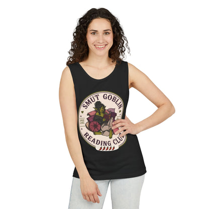 Smut Goblin Reading Club Tank Top – Cute Nerdy Graphic Booklover Tee  (no returns)