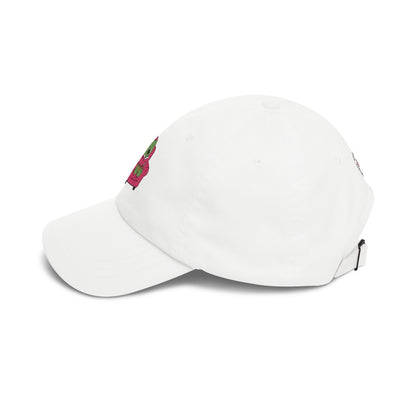 Cute Reading Zombie on Pink Armchair Embroidered Hat