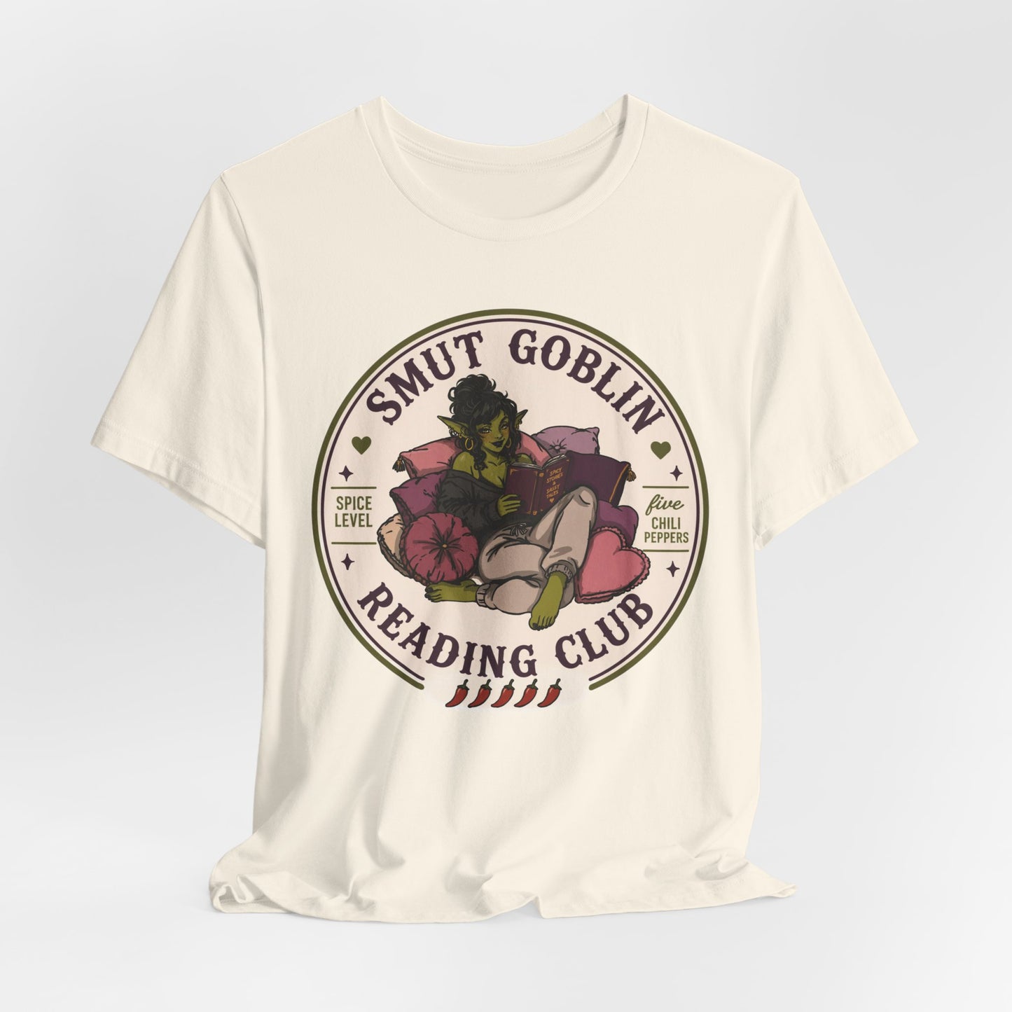 Smut Goblin Reading Club T-Shirt — Cute Goblin Book Lover Tee