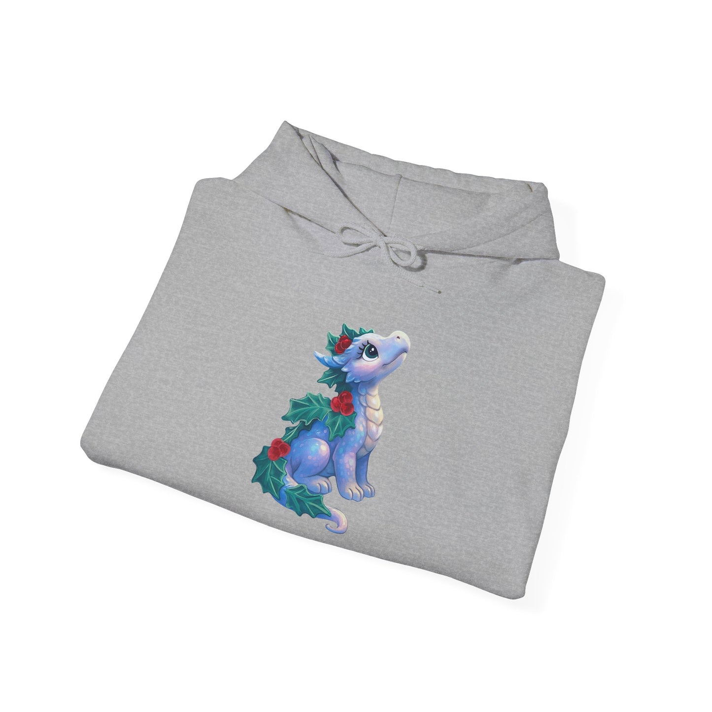 Holiday Dragon Hoodie — Cute Christmas Dragon Graphic Pullover