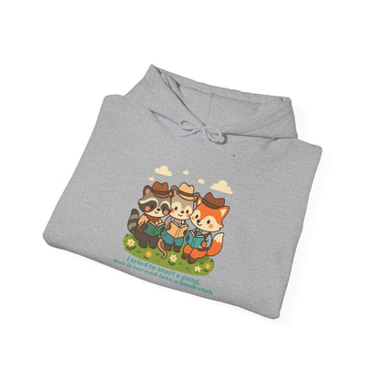 Cute Woodland Animal Camp Hoodie — “I Tried to Start a Gang but It Turned Into a Snack Club”