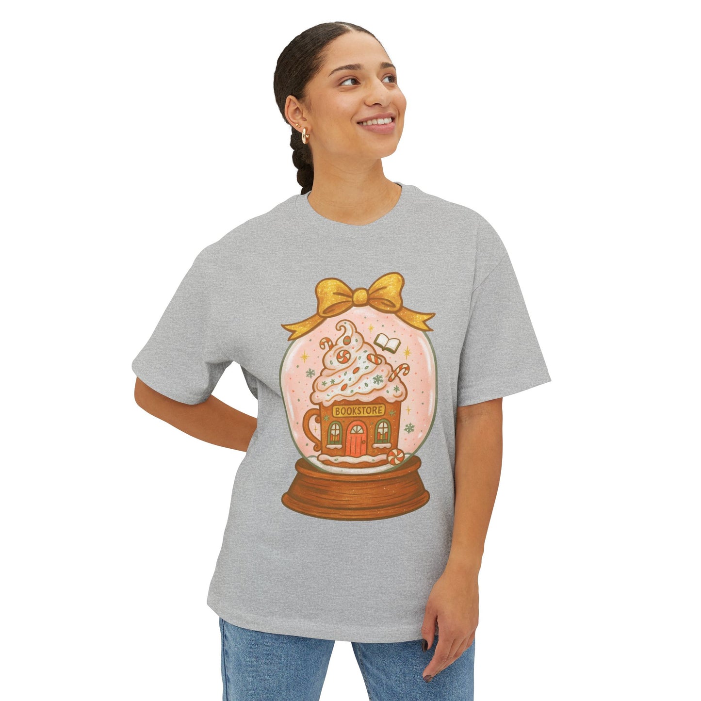 Snow globe Bookstore Graphic T-Shirt