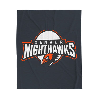 Denver Nighthawks Velveteen Plush Blanket — Soft Game Day Throw