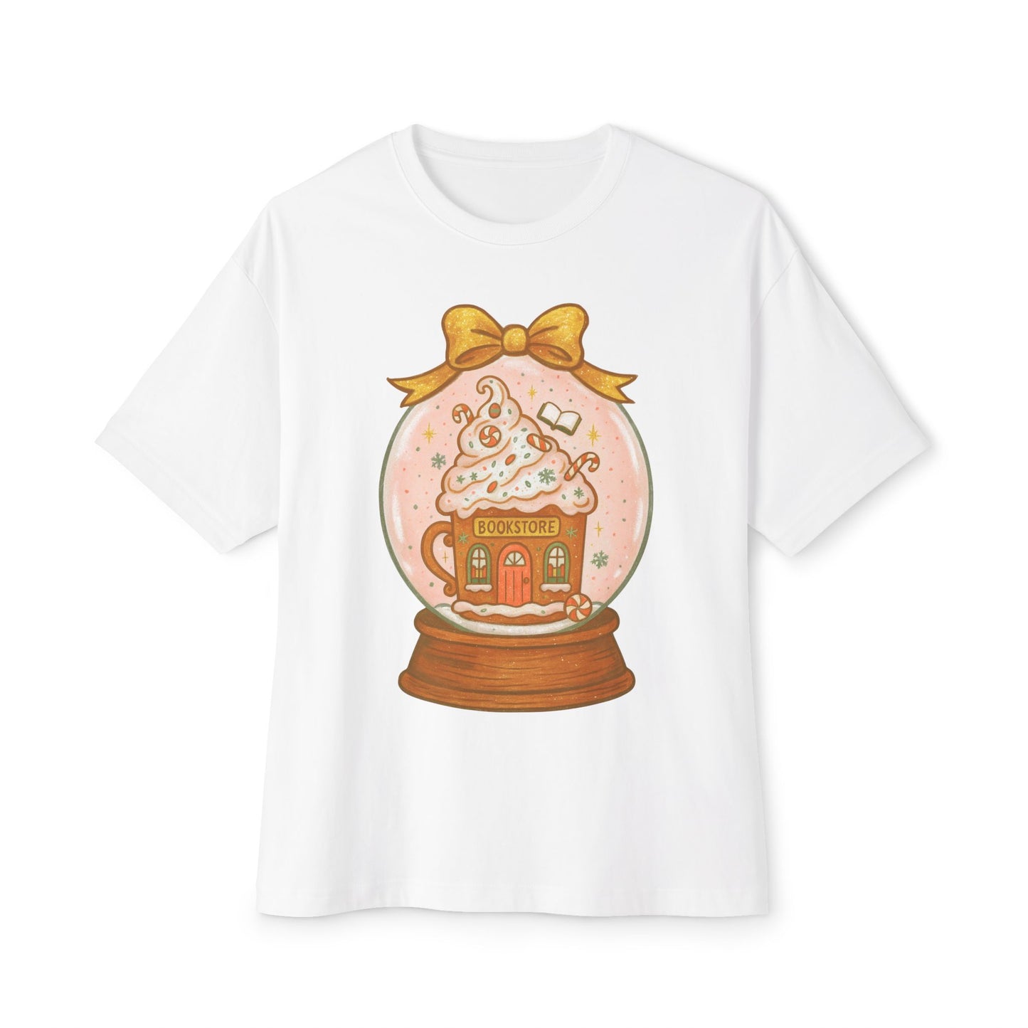 Snow globe Bookstore Graphic T-Shirt