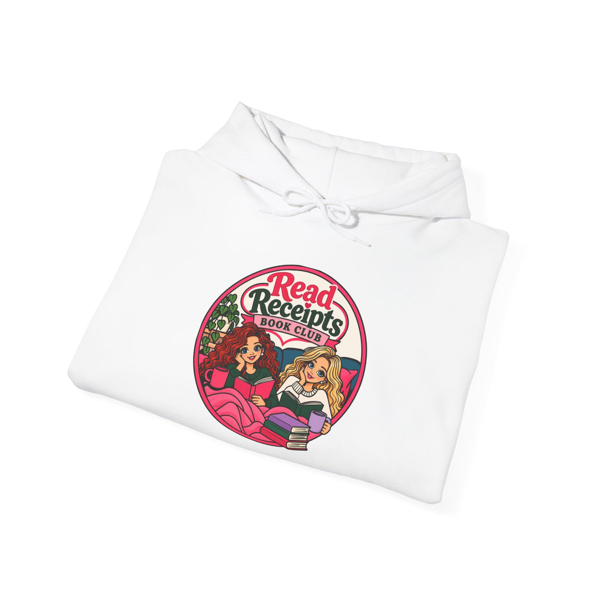 Read Receipts Retro Hoodie — Vintage Girlfriend Squad Graphic Sweatshirt