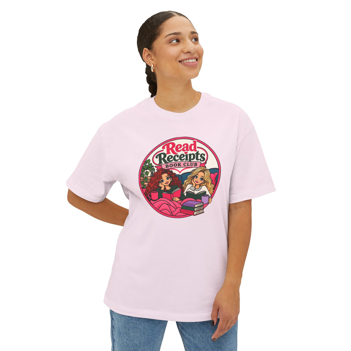 Read Receipts Book Club Tee — Cozy Booklover Graphic Shirt