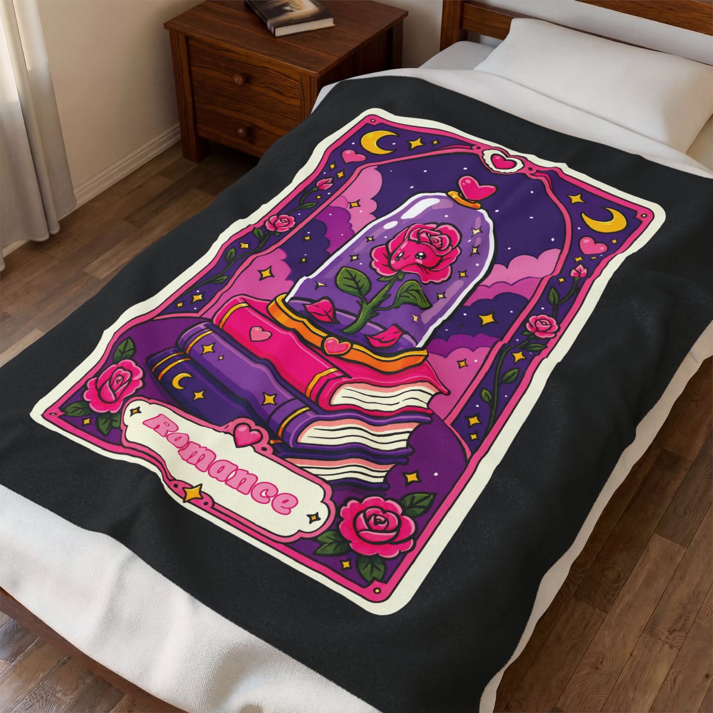 Plush Blanket Romance Bookish Tarot card