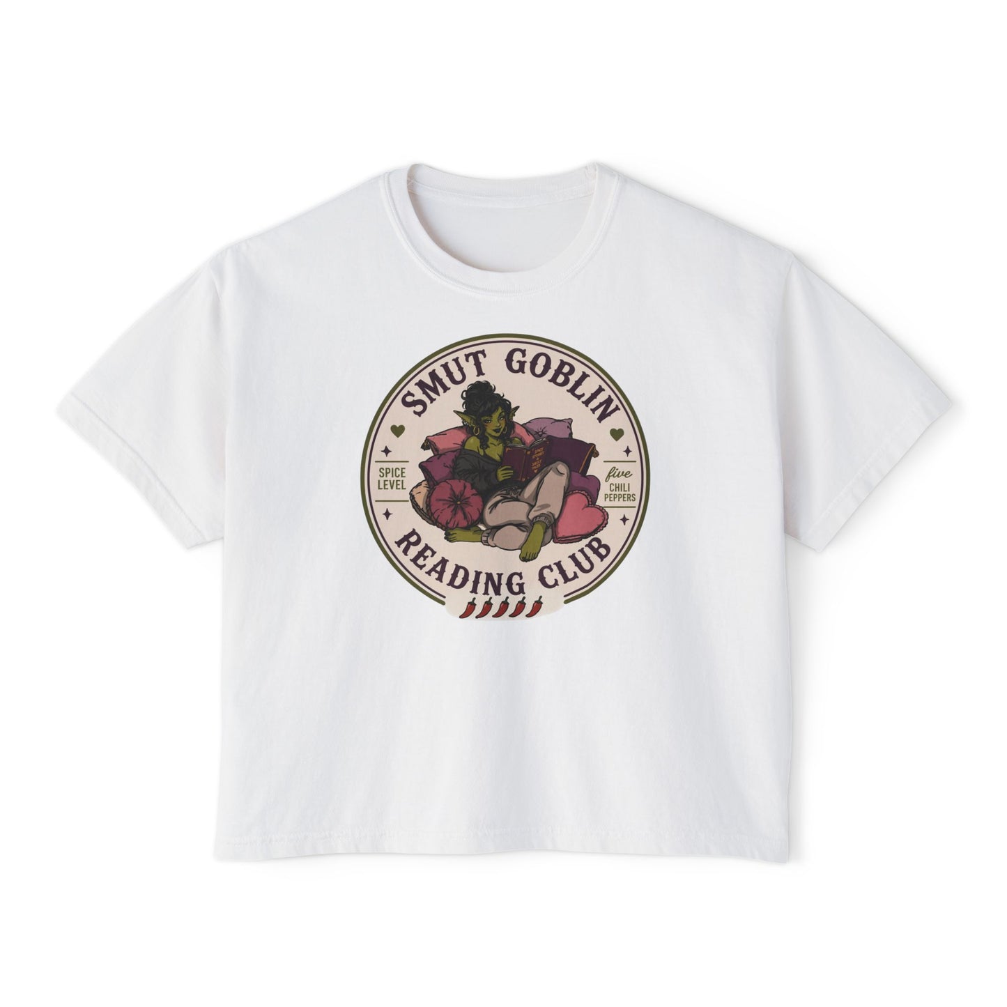 Smut Goblin Reading Club Boxy Tee