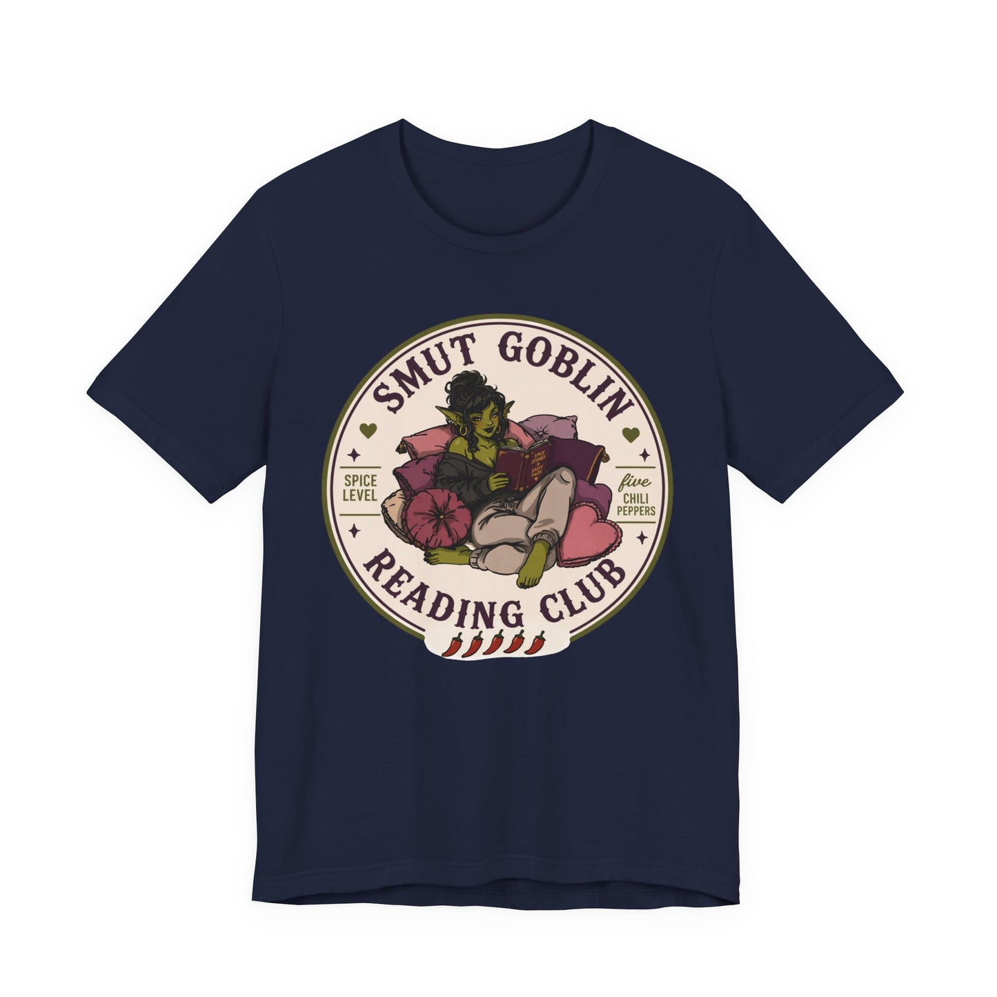 Smut Goblin Reading Club T-Shirt — Cute Goblin Book Lover Tee