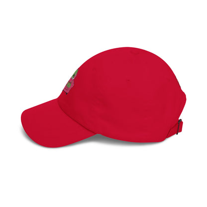 Cute Reading Zombie on Pink Armchair Embroidered Hat