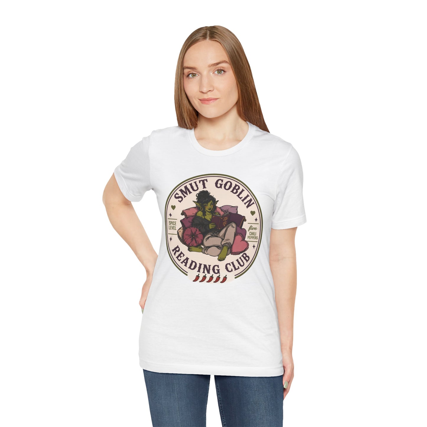 Smut Goblin Reading Club T-Shirt — Cute Goblin Book Lover Tee