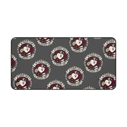 Morally Grey desk Mat