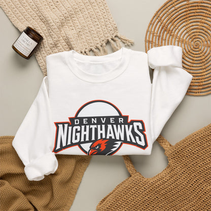 Denver Nighthawks Crewneck Sweatshirt – Vintage Sports Logo Pullover
