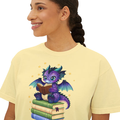 Baddie Book Dragon Boxy Tee No Refunds on Clothing No Refunds