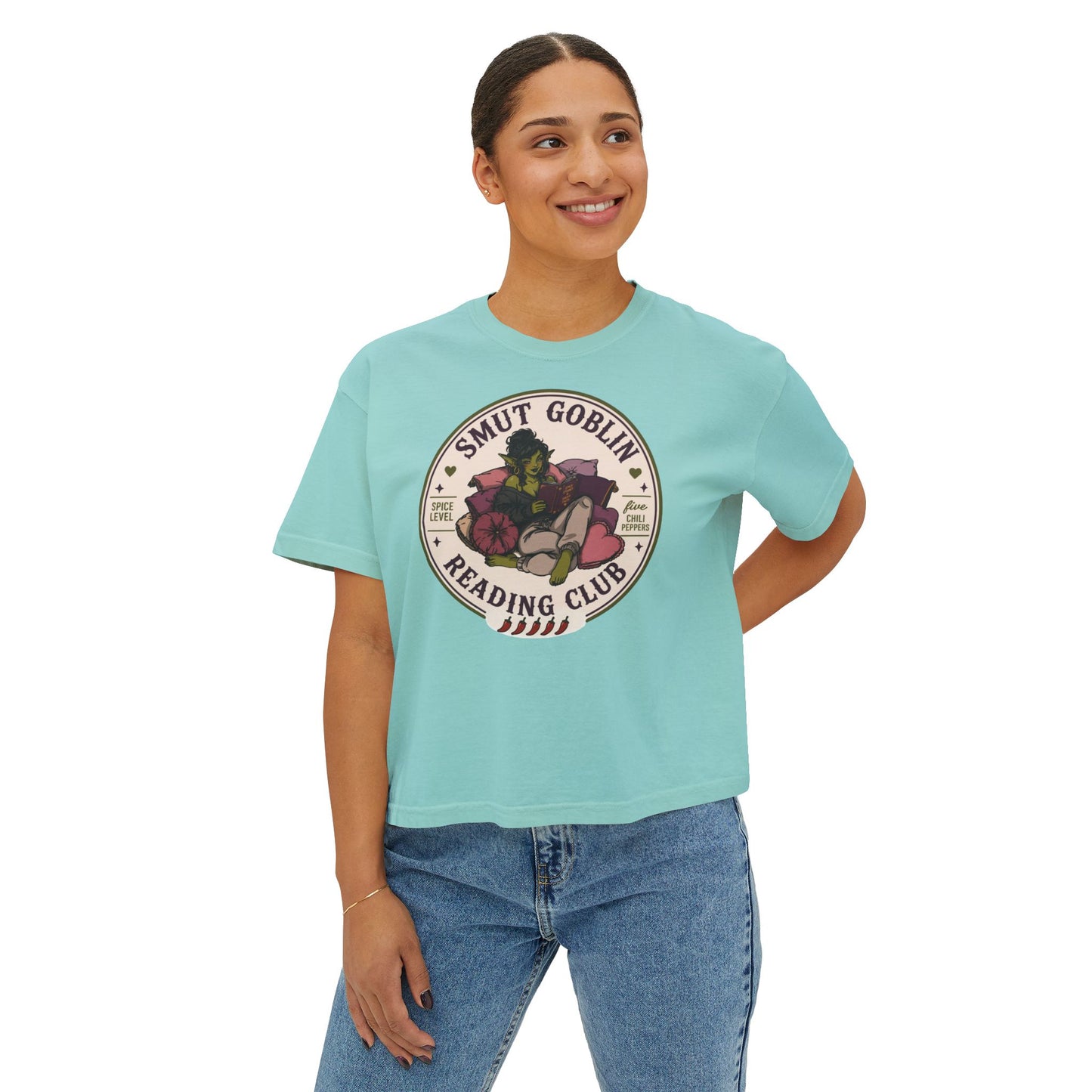 Smut Goblin Reading Club Boxy Tee