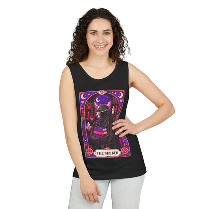 The Stalker Tarot Card, Cute Nerdy Graphic Booklover Tee  (no returns check size chart)