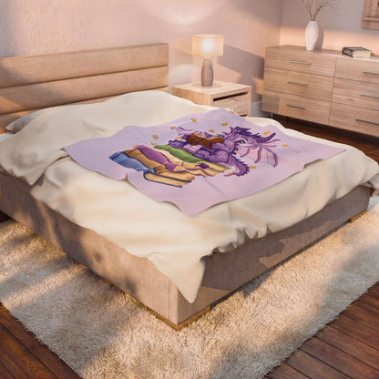 Plush Blanket of Book Dragon Fate