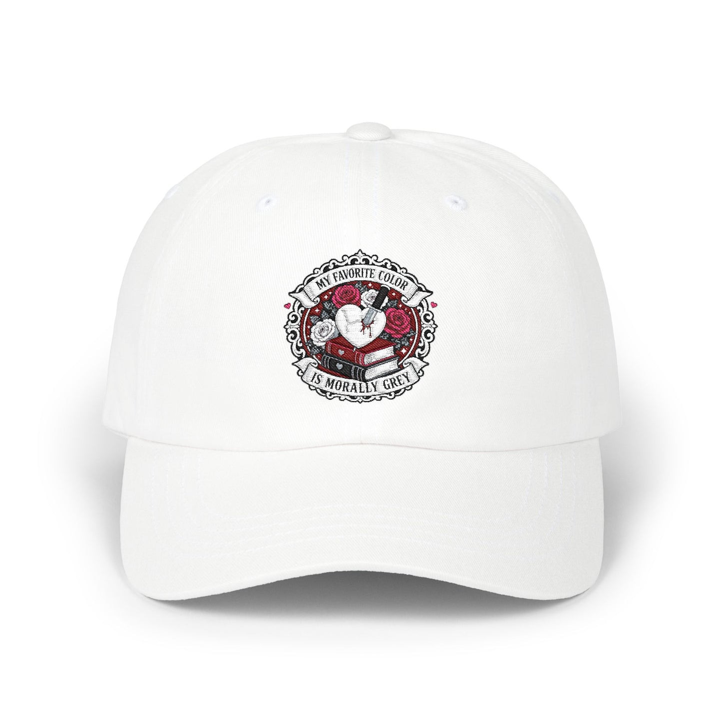 Morally Grey Embroidered Classic Baseball Hat