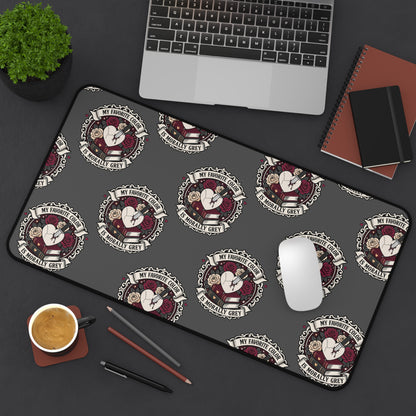 Morally Grey desk Mat