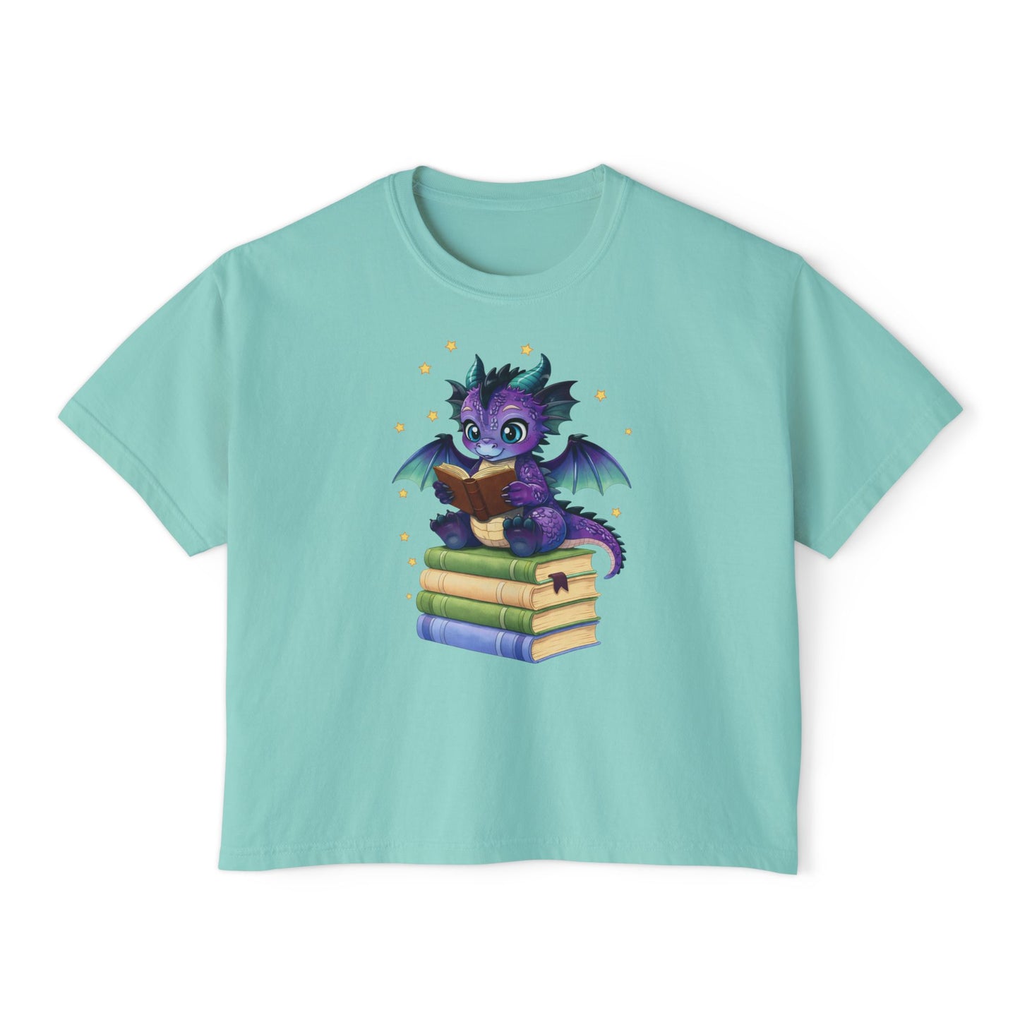 Baddie Book Dragon Boxy Tee No Refunds on Clothing No Refunds