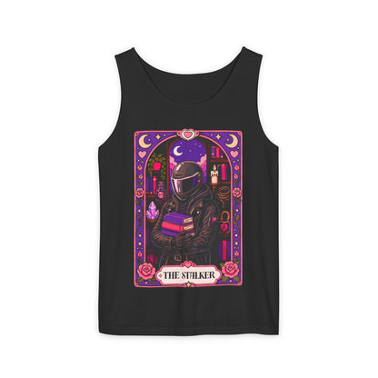 The Stalker Tarot Card, Cute Nerdy Graphic Booklover Tee  (no returns check size chart)