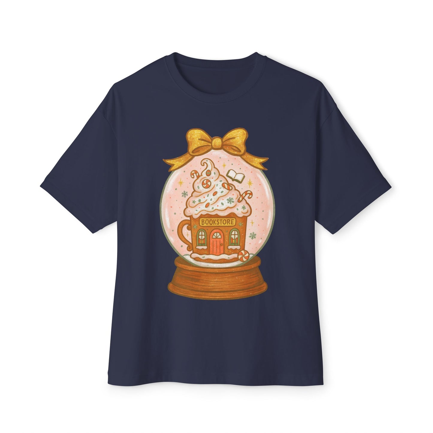 Snow globe Bookstore Graphic T-Shirt