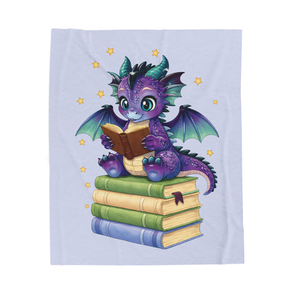 Plush Blanket of Book Dragon Baddie