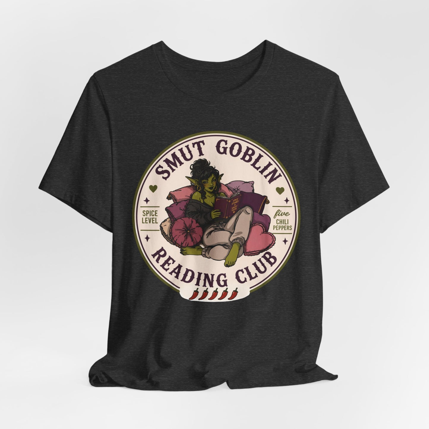 Smut Goblin Reading Club T-Shirt — Cute Goblin Book Lover Tee