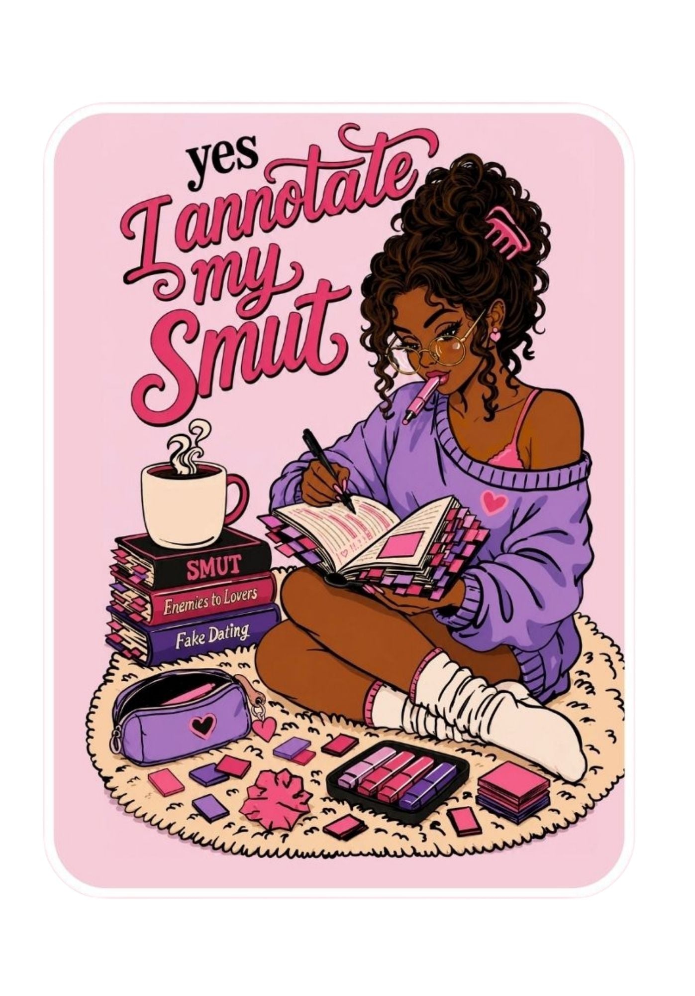 Bookish Journal for readers and writers A5 100 page lined journals featuring original art by Wendy Owens
