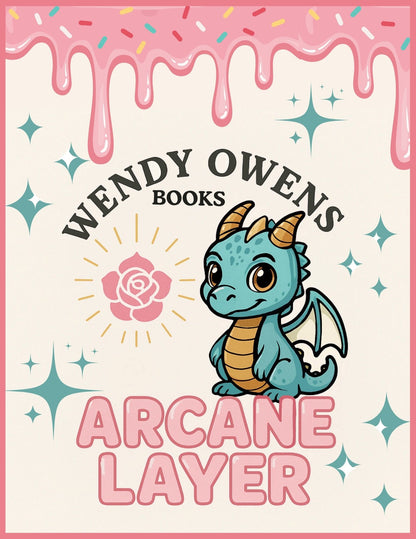 Small canvas Tote featuring double sided original print of a Wendy Owens Design