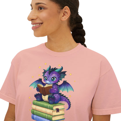 Baddie Book Dragon Boxy Tee No Refunds on Clothing No Refunds