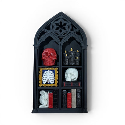Bookcase 6 Clicker — Mini 3D Printed Fidget Bookshelf