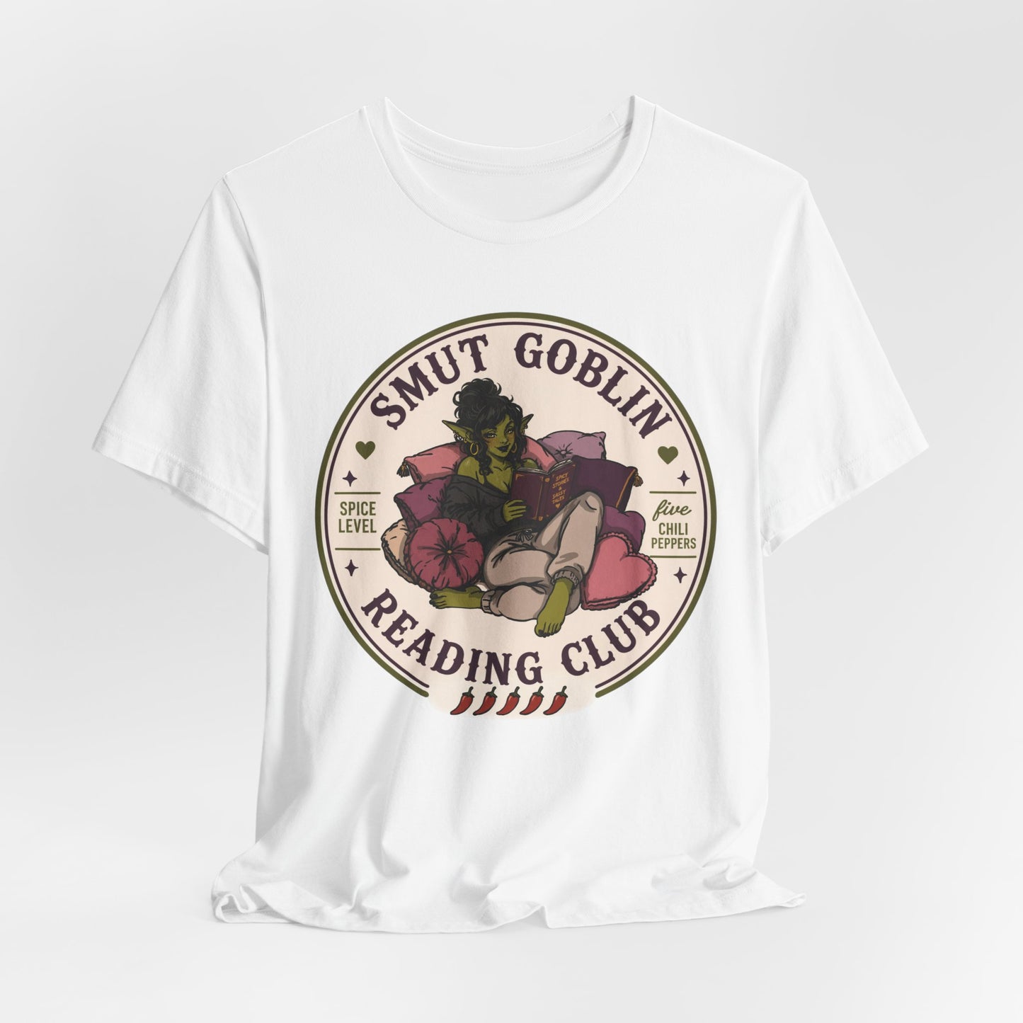 Smut Goblin Reading Club T-Shirt — Cute Goblin Book Lover Tee