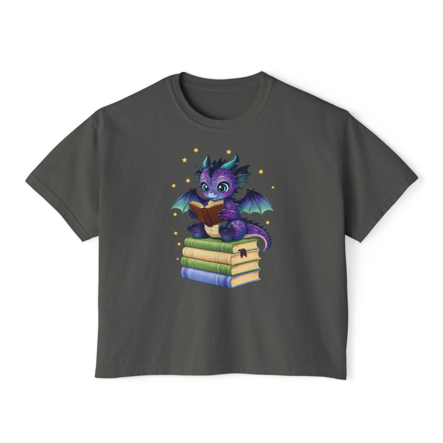 Baddie Book Dragon Boxy Tee No Refunds on Clothing No Refunds