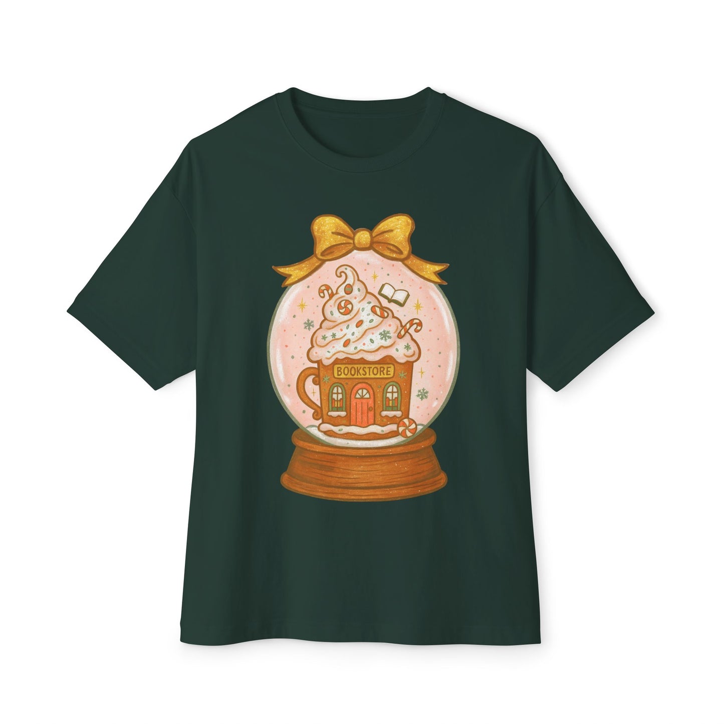 Snow globe Bookstore Graphic T-Shirt