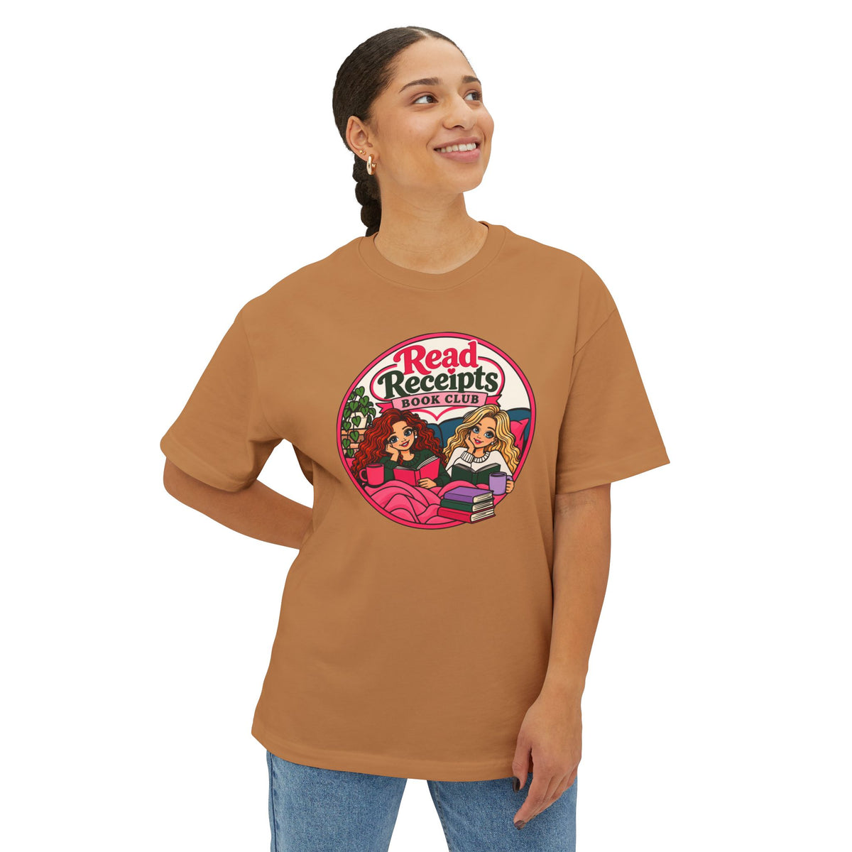 Read Receipts Book Club Tee — Cozy Booklover Graphic Shirt
