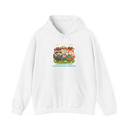 Cute Woodland Animal Camp Hoodie — “I Tried to Start a Gang but It Turned Into a Snack Club”