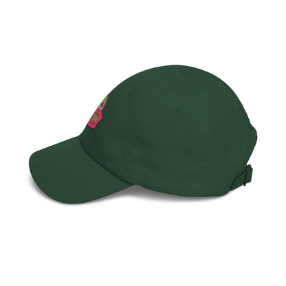 Cute Reading Zombie on Pink Armchair Embroidered Hat