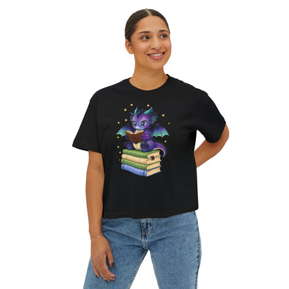 Baddie Book Dragon Boxy Tee No Refunds on Clothing No Refunds