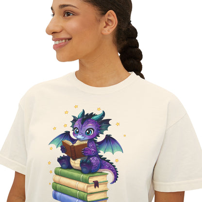 Baddie Book Dragon Boxy Tee No Refunds on Clothing No Refunds