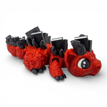 Giant 9 inch Book Dragons Articulated 3D Printed