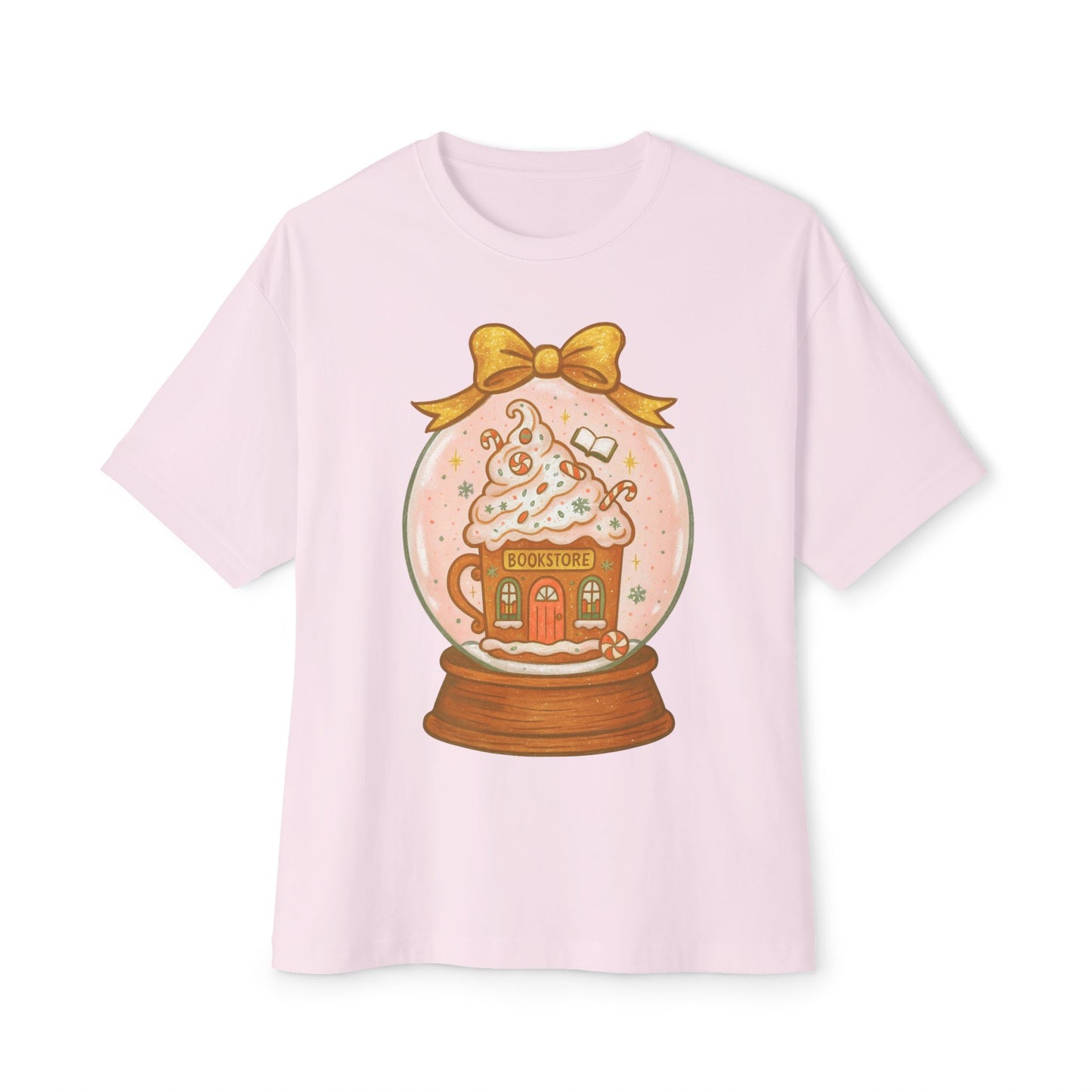 Snow globe Bookstore Graphic T-Shirt